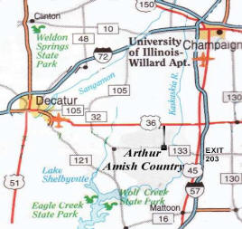 Illinois Amish Country Map Illinois Amish Country Travel Information & Maps,